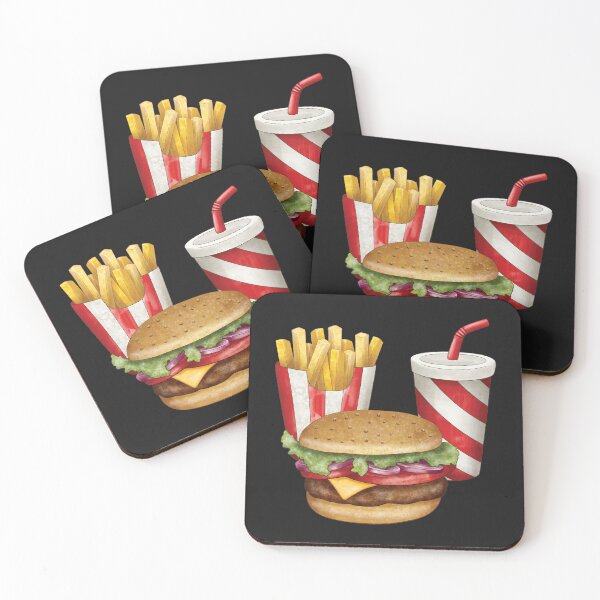 Item preview, Fast Food Snack - Burger, Fries and Soda designed and sold by Alicia Chee.