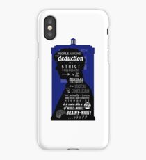 Wholock - A Study in Deduction iPhone Case/Skin