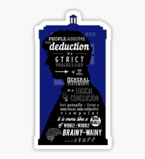 Wholock - A Study in Deduction Sticker