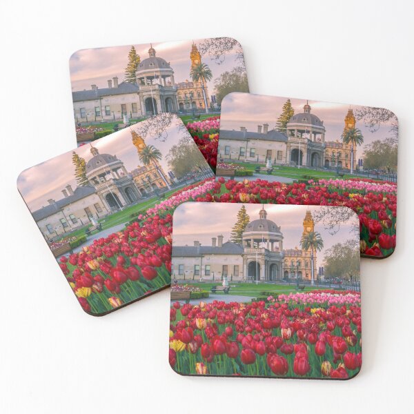 Item preview, Red Tulips in the Victorian Gardens designed and sold by Steven Jodoin.