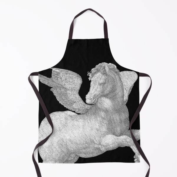 Item preview, Pegasus With Butterfly Wings Diagonal Line Art designed and sold by pelagio.