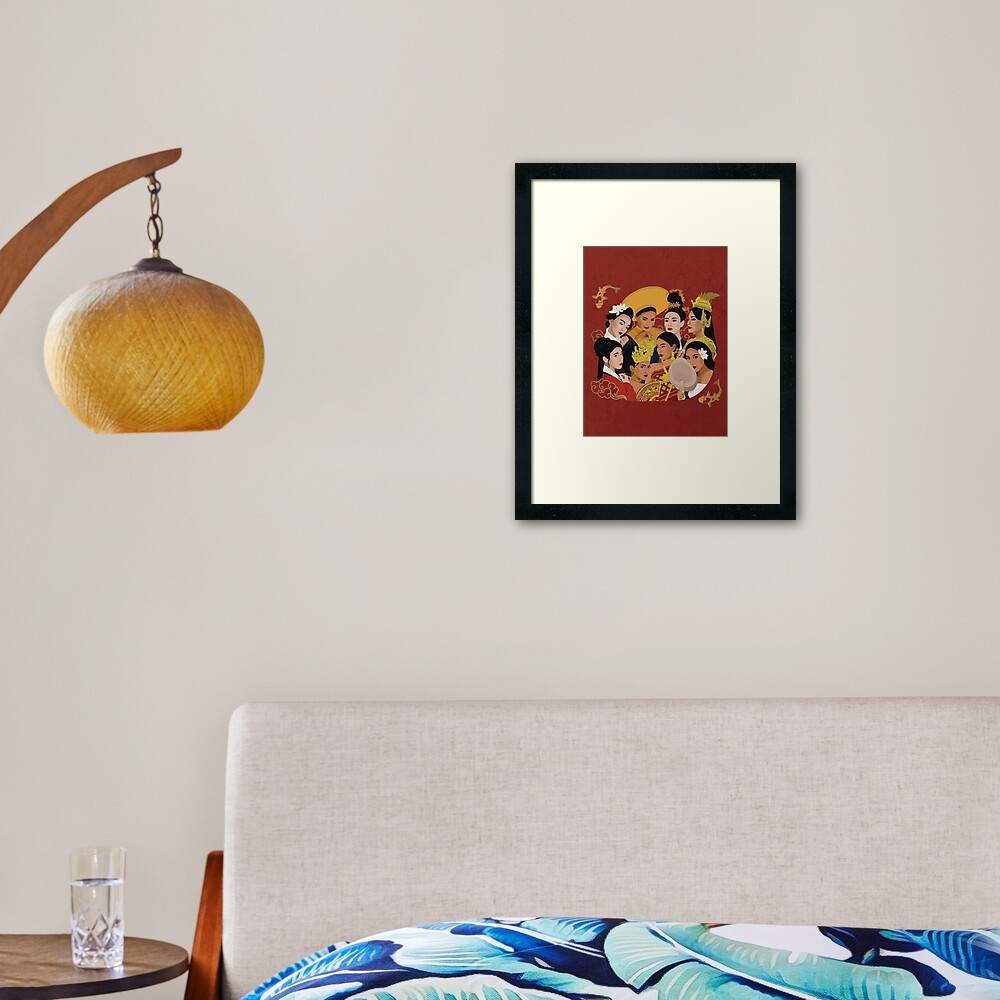 Vista previa del artículo con la obra «Lámina enmarcada», diseñado y vendido por PbJournal.