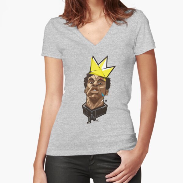 King Kunta - Kendrick Lamar Fitted V-Neck T-Shirt