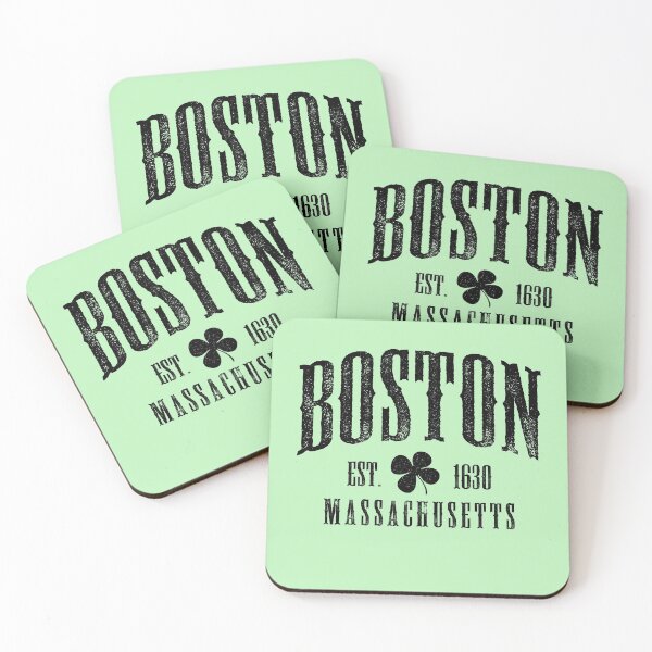 Item preview, Boston Massachusetts T-Shirt Vintage Shamrock Sports Tee designed and sold by TheFlipRepublic.