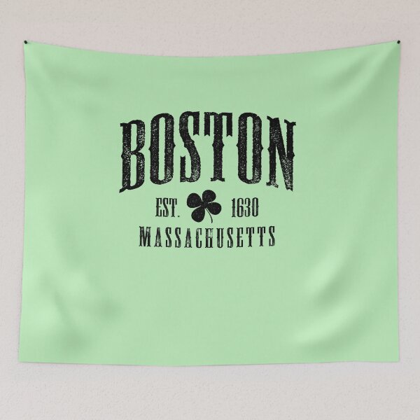 Item preview, Boston Massachusetts T-Shirt Vintage Shamrock Sports Tee designed and sold by TheFlipRepublic.