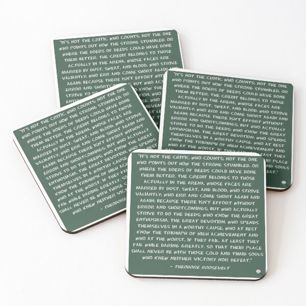 Item preview, It's not the critic who counts designed and sold by Truthstoliveby.