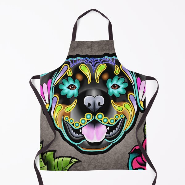 Item preview, Rottweiler - Day of the Dead Sugar Skull Dog designed and sold by Pretty In Ink.