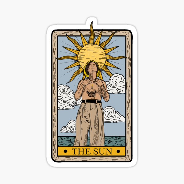 Harry Golden Tarot Card Sticker