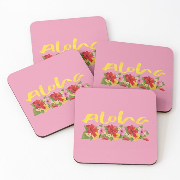 Item preview, Aloha! (On Pink) designed and sold by PawsitiveMum.