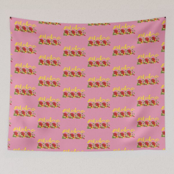 Item preview, Aloha! (On Pink) designed and sold by PawsitiveMum.