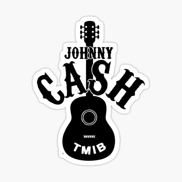 Sticker Johnny Cash Redbubble