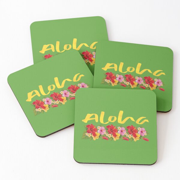 Item preview, Aloha! (On Green) designed and sold by PawsitiveMum.
