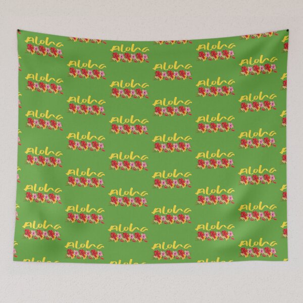 Item preview, Aloha! (On Green) designed and sold by PawsitiveMum.