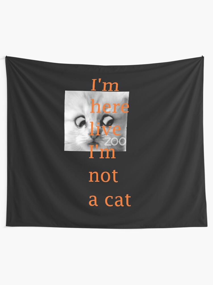 Viral I M Not A Cat Lawyer Zoom Cat Filter Meme Tapestry By Daybreakagain Redbubble