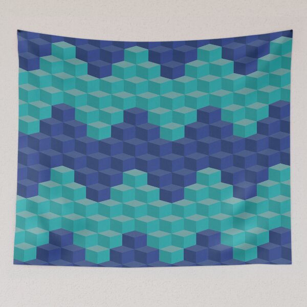 Item preview, Patrón de onda de cubo designed and sold by Will Fisler.