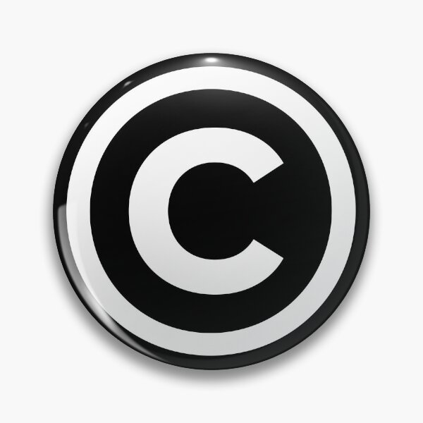 Item preview, Copyright Sign White designed and sold by ZeptoShop.