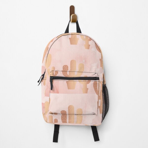 Item preview, Rose Gold Metallic Cactus Pattern Pale Blush Pink Marble designed and sold by hearthearts.