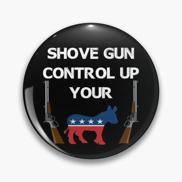 Item preview, Shove Gun Control Up Your Vintage Retro designed and sold by Niishouseca.
