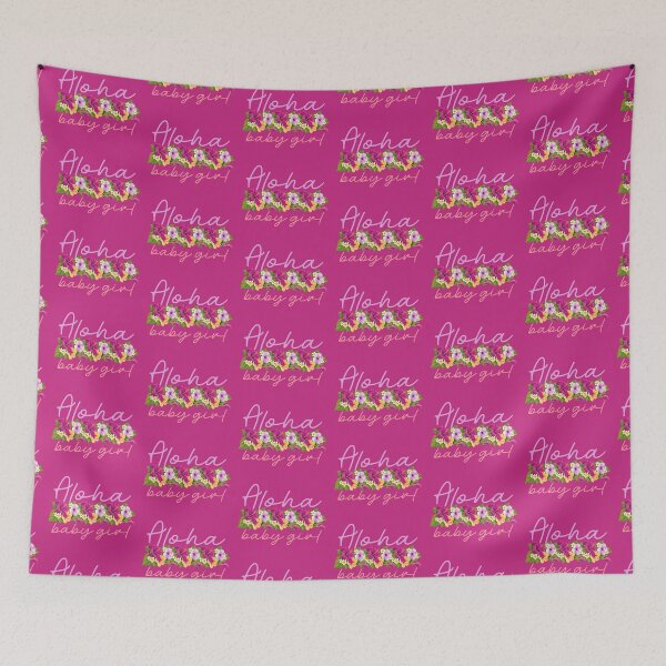 Item preview, Aloha Baby Girl! (on Hot Pink) designed and sold by PawsitiveMum.