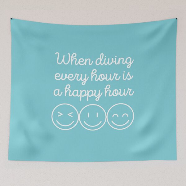 Item preview, When Diving Every Hour Is A Happy Hour designed and sold by StudioAquaLumos.