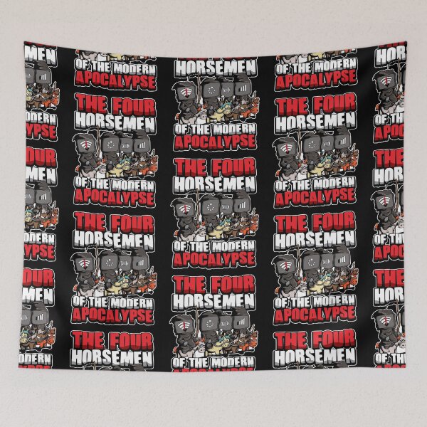 Item preview, The Four Horsemen Of The Modern Apocalypse designed and sold by anziehend.