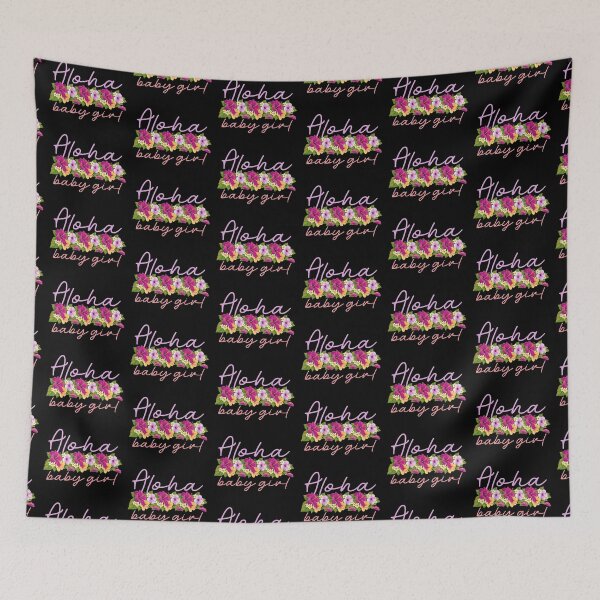 Item preview, Aloha Baby Girl! (on Black) designed and sold by PawsitiveMum.