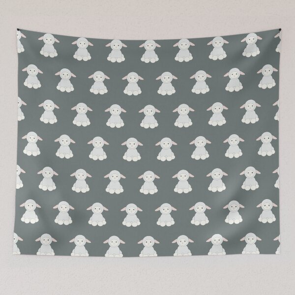 Item preview, Cute cartoon lamb animal pattern designed and sold by EngineerGoC.