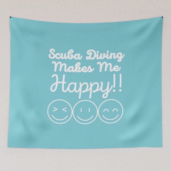 Item preview, Scuba Diving Makes Me Happy!! designed and sold by StudioAquaLumos.