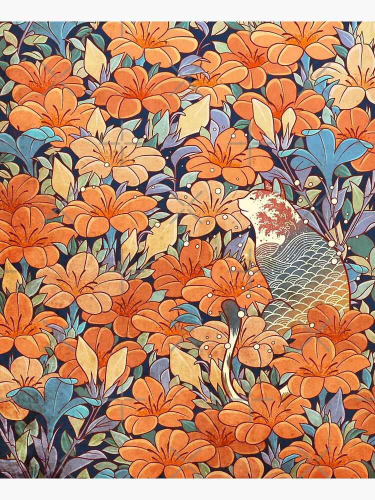 Neko and flowers by Syntetyc