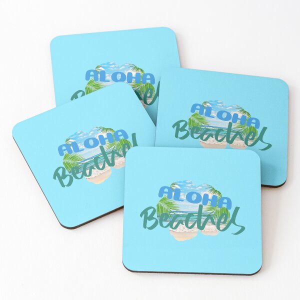 Item preview, Aloha Beaches! (on Aqua Blue) designed and sold by PawsitiveMum.