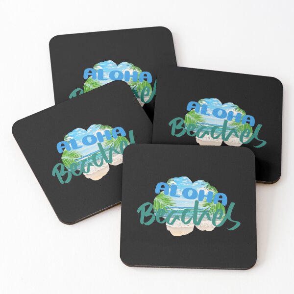 Item preview, Aloha Beaches! (on Black) designed and sold by PawsitiveMum.