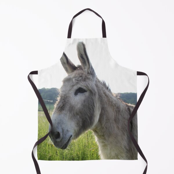 Item preview, Adorable grey donkeys in the high grass meadow designed and sold by EstelleRossetti.