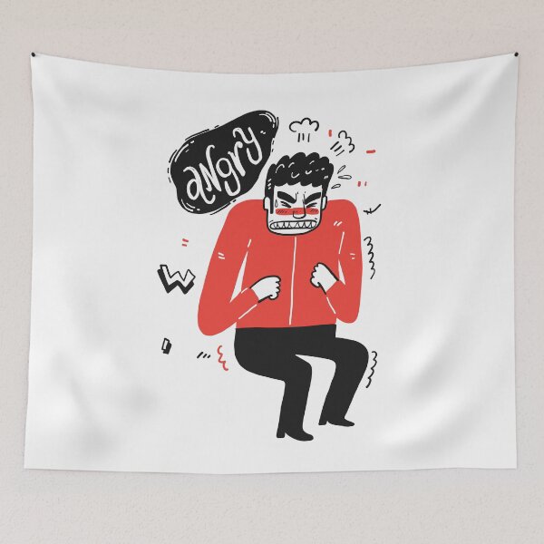 Item preview, man angry designed and sold by huza.