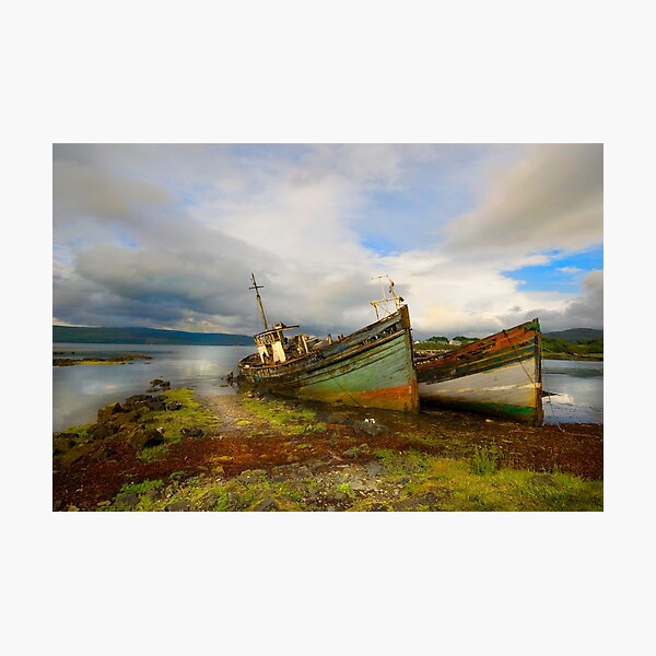 Old wooden fishing boat, Isle of Mull