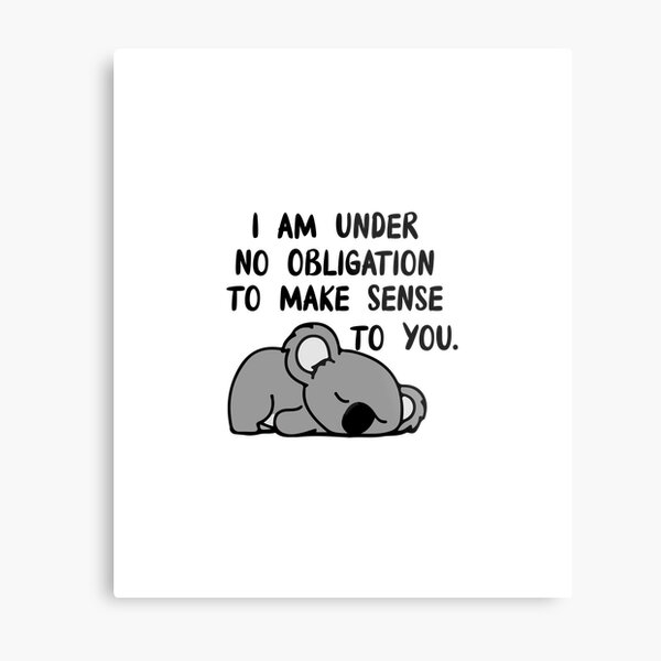 metallbilder lustige koala zitate redbubble