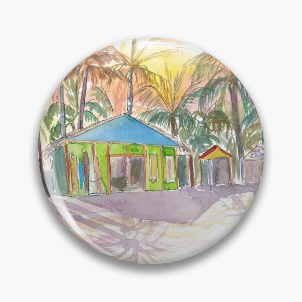 Item preview, Dominican Republic Beach in Punta Cana with Shops designed and sold by artshop77.