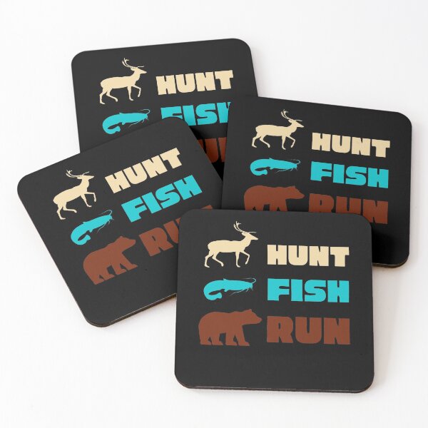 Item preview, Hunt Fish Run designed and sold by momsnpops.