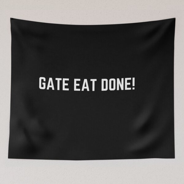 Item preview,  Get your act together "GATE EAT DUN (GET IT DONE)" sarcastic quote STICKER [P-Q 65B][650] designed and sold by HIPNOTIZAR  CRAFTS.