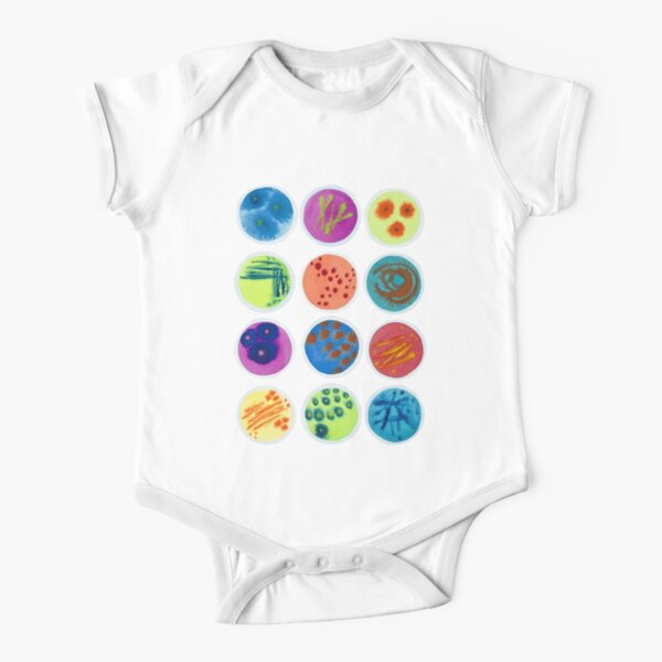 Petri Dishes Short Sleeve Baby One-Piece
