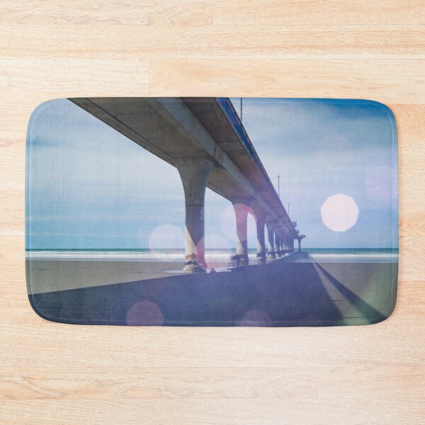 Item preview, Abstract impressionism style image of historic long New Brighton Pier designed and sold by Brian Scantlebury.