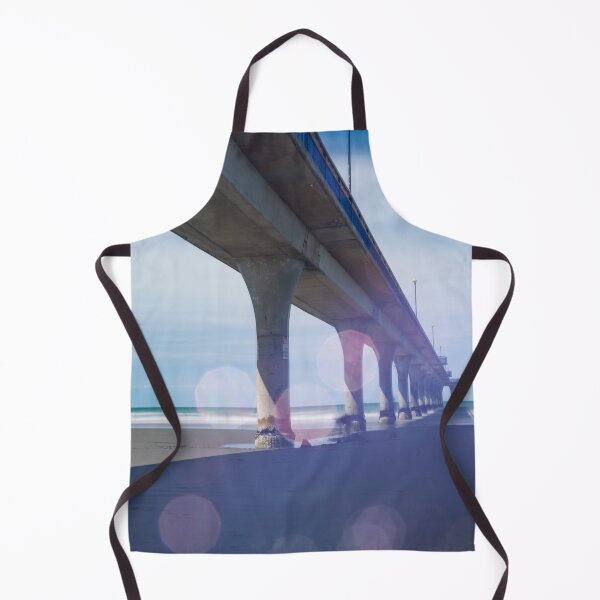 Item preview, Abstract impressionism style image of historic long New Brighton Pier designed and sold by Brian Scantlebury.