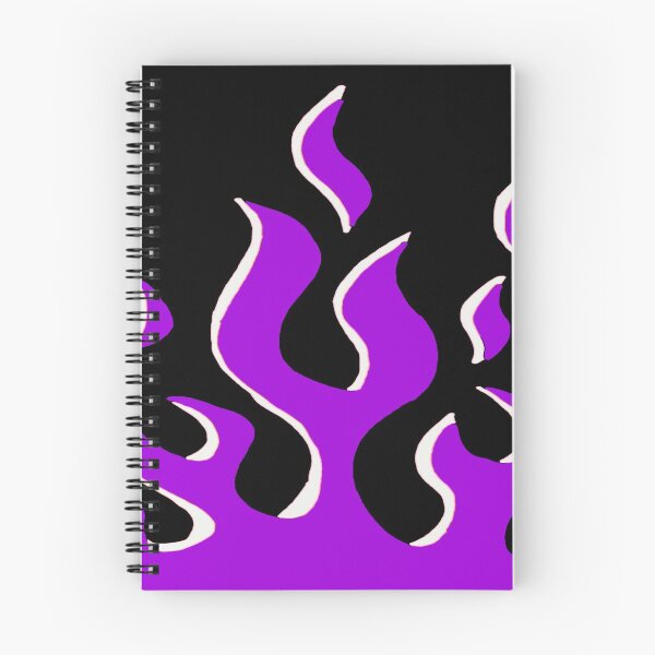 Artikelvorschau, lila Feuerflammen entworfen und verkauft von stickersbyro ☆.