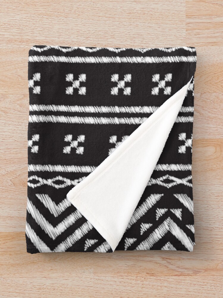"Black and White African Tribal Pattern" Throw Blanket for Sale by SoccaTamam Redbubble