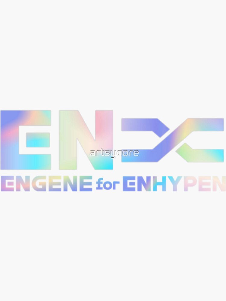 "ENHYPEN ENGENE Logo Merch" Sticker for Sale by artsycore | Redbubble