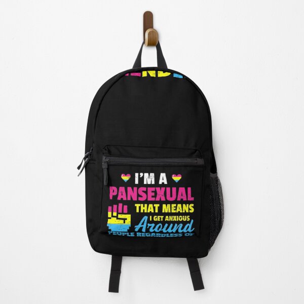 Item preview, I'm A Pansexual Means I Get Anxious Around Regardless Gender LGBTQ Community Lesbian Transgender Rainbow Bisexual designed and sold by shirti.