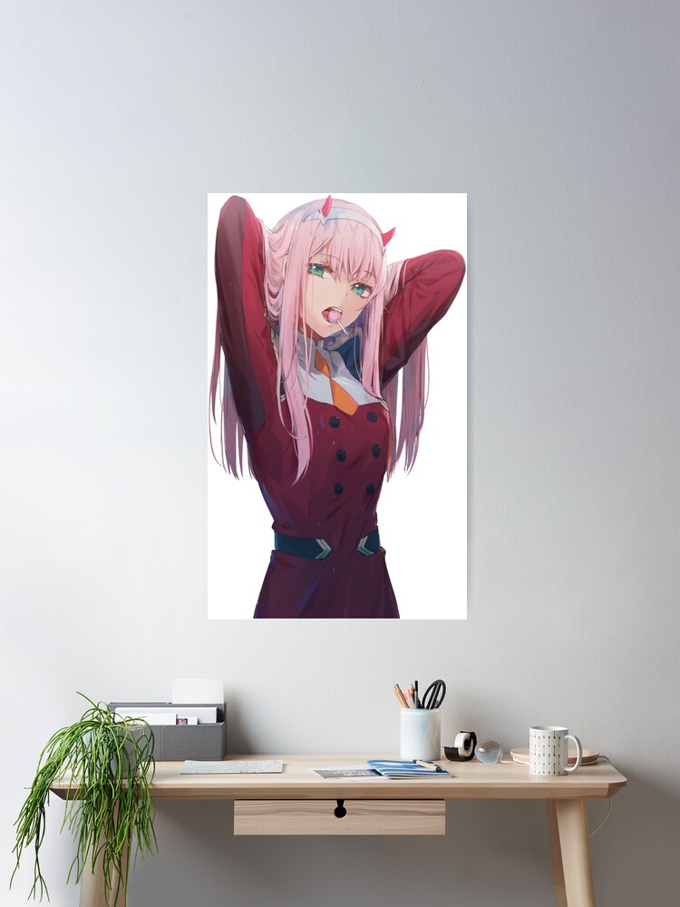 Zero two the anime girl  Poster for Sale by Yashdusane