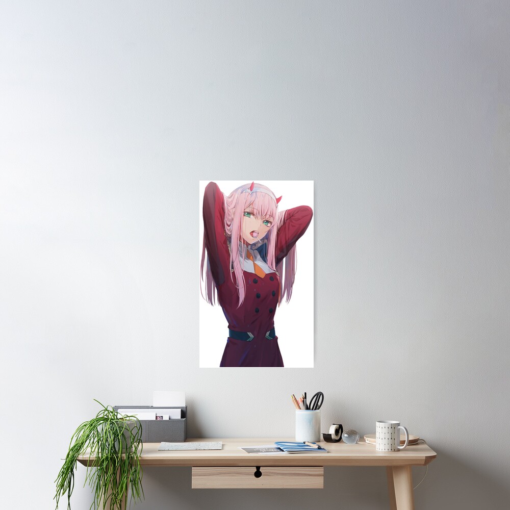 Zero two the anime girl  Poster for Sale by Yashdusane