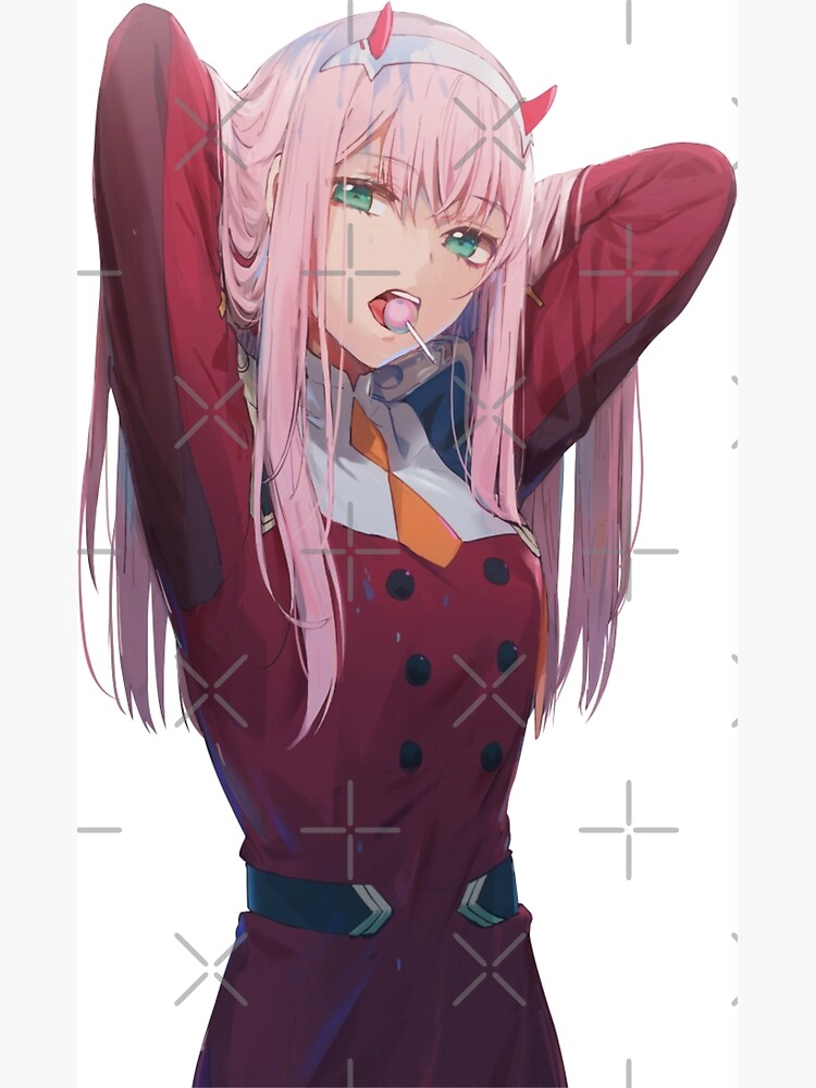 Zero two the anime girl  Poster for Sale by Yashdusane