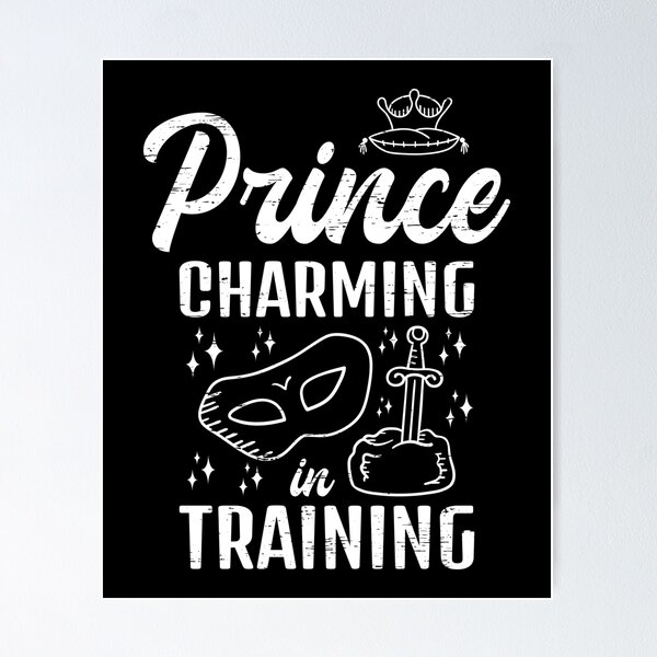 Item preview, Prince Charming In Training Crown King Queen Princess Castle Magical Fantasy Enchanted Girlfriend Boyfriend Love Tee designed and sold by shirti.