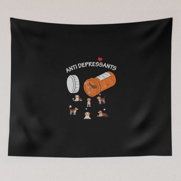 Item preview, Antidepressants Beagle designed and sold by Unique-Tees.
